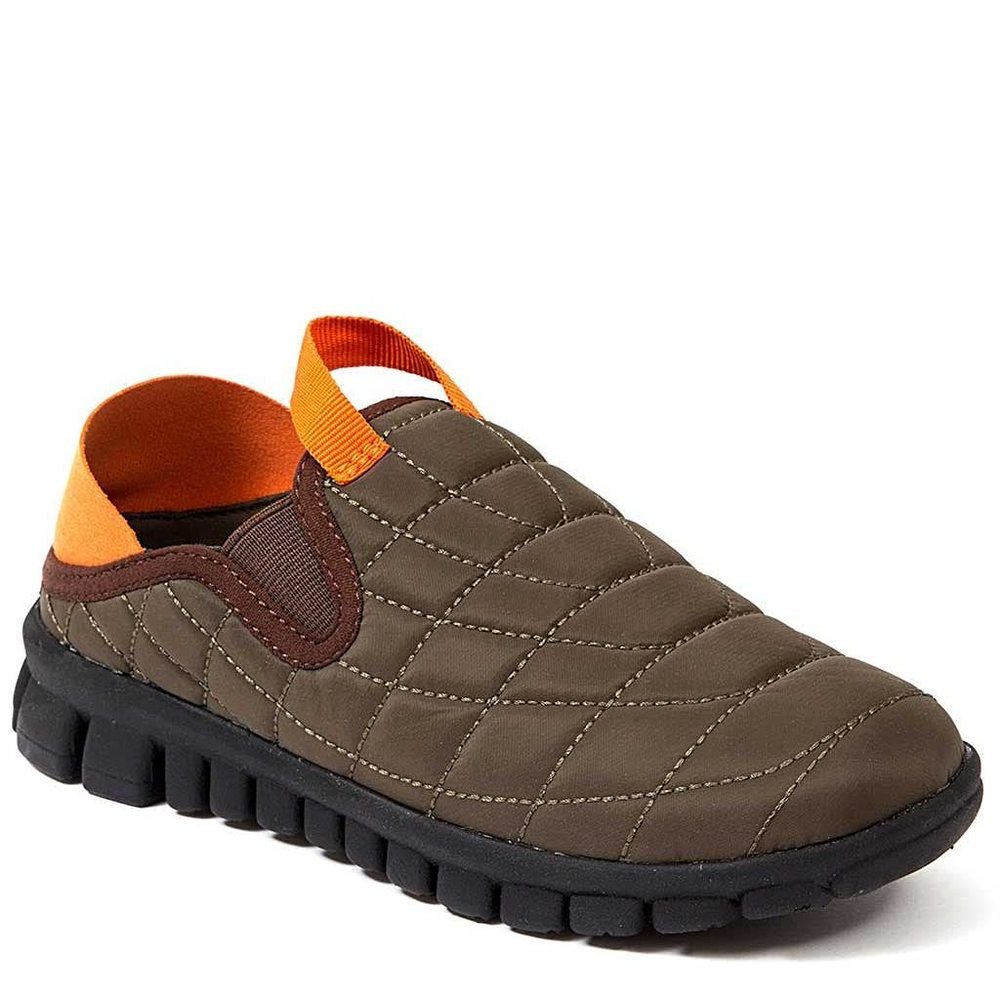 Deer Stags Boy's Hubie JR Sneaker, Mushroom/Orange, 1 Little Kid